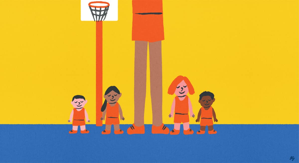 Tall Basket Player Image