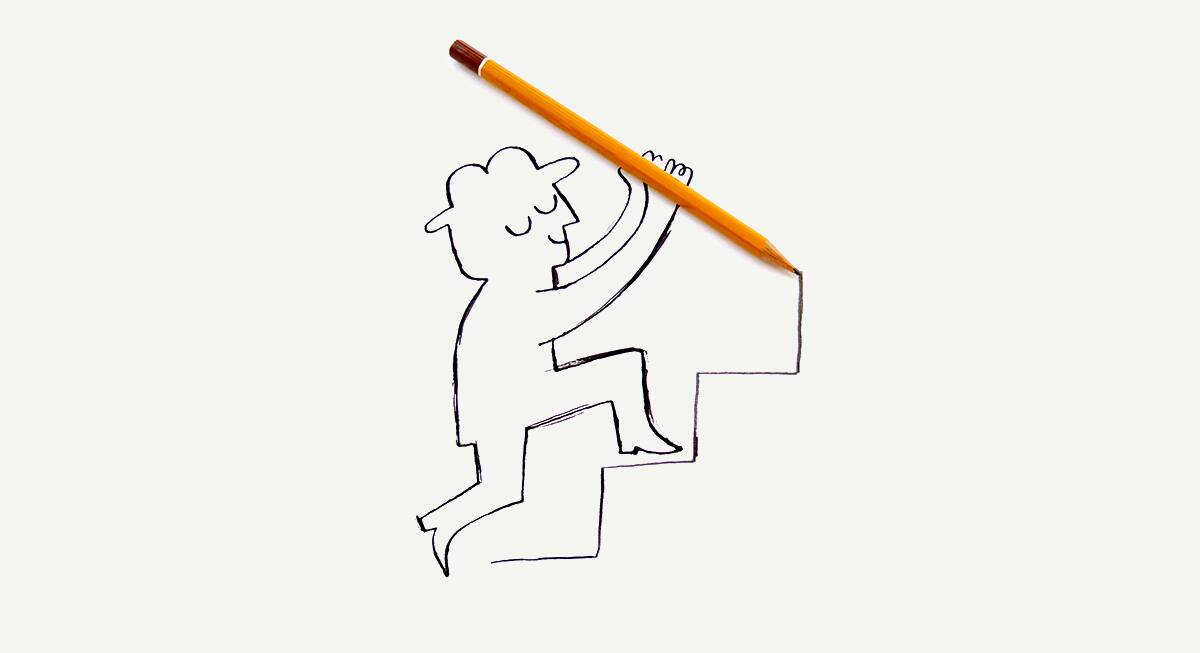 Pencil Stair Sketch